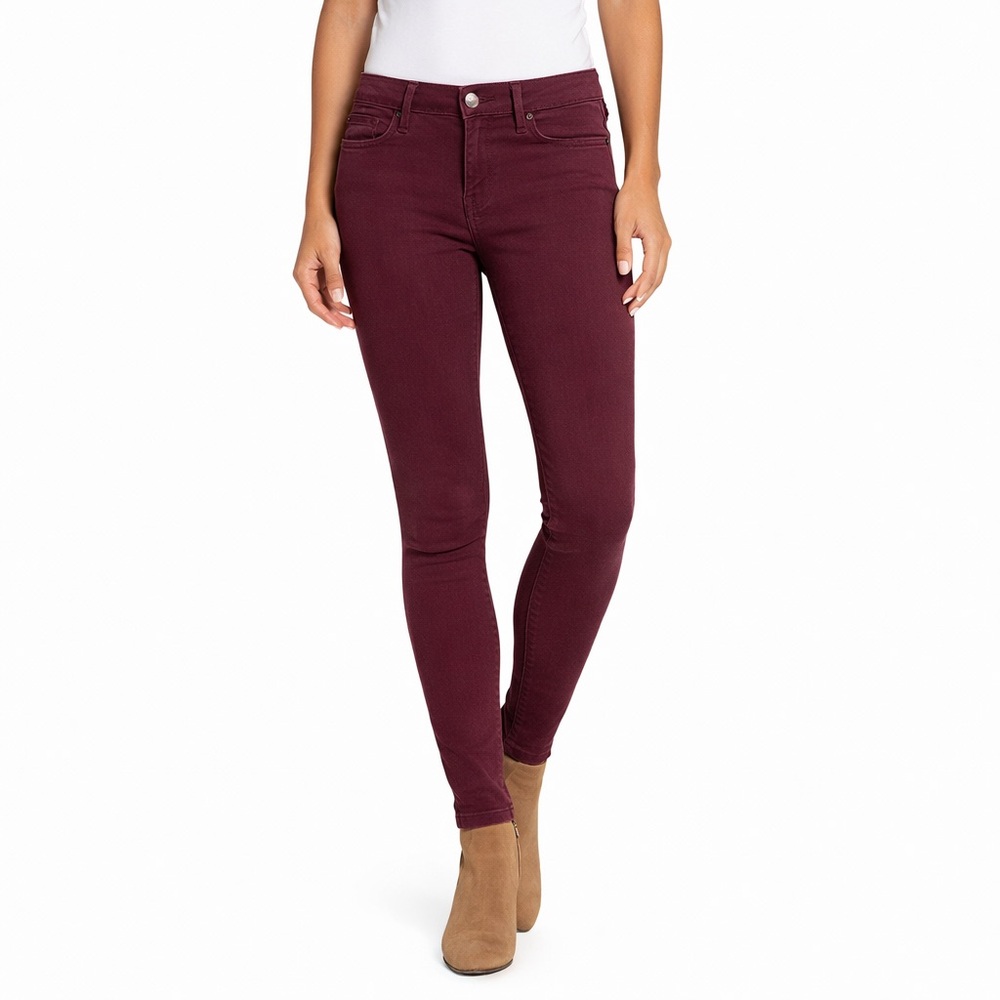 Jessica Simpson Super Skinny Burgundy Stretch Jeans Women’s 8/29